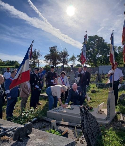 Geste mémoriel en hommage à Édouard Levaslot et aux 21 Morts pour la France, Planchez, 20 septembre 2025